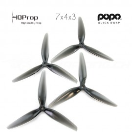 HQProp DP 7x4x3 V1S Durable PC Propeller - Grey - POPO