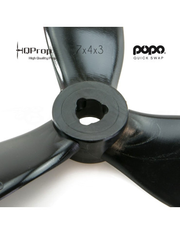 HQProp DP 7x4x3 V1S Durable PC Propeller - Grau - POPO 2