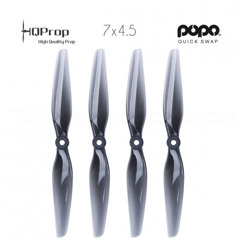 HQProp DP 7x4.5 Durable PC Propeller - Licht Grau - POPO