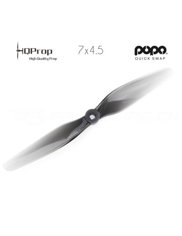 HQProp DP 7x4.5 Durable PC Propeller - Licht Grau - POPO 2