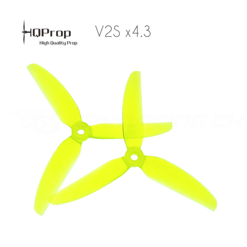 HQProp Freestyle Prop 5x4.3x3 V2S PC Propeller - Gelb