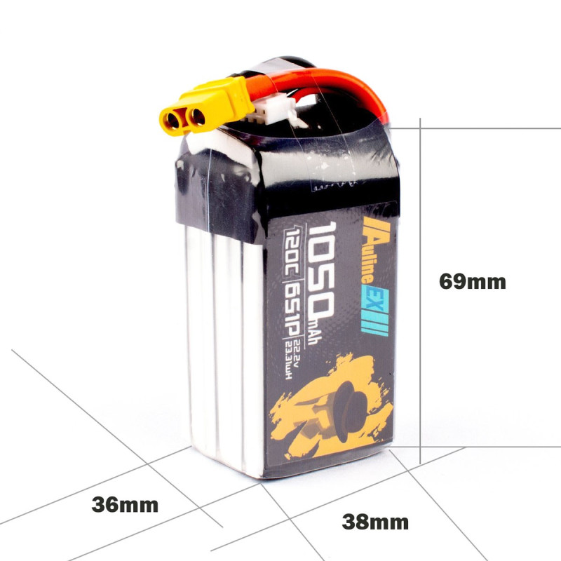 AULINE 1050mAh 6S 120C (XT60)
