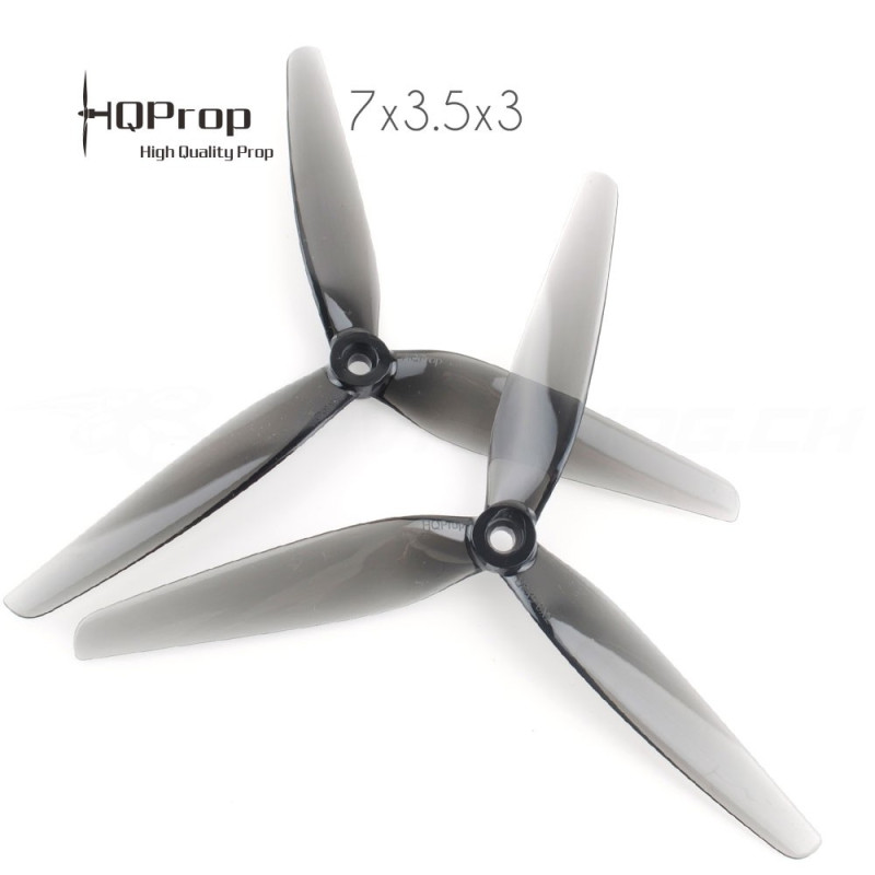 HQProp DP 7x3.5x3 V1S Durable PC Propeller - Schwarz