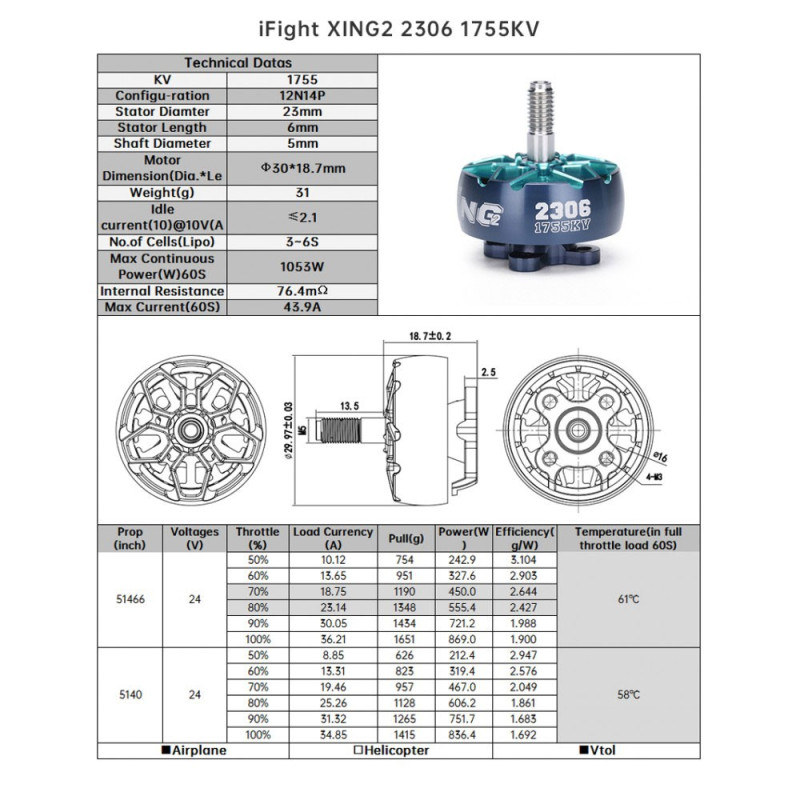 iFlight XING2 2306 1755Kv