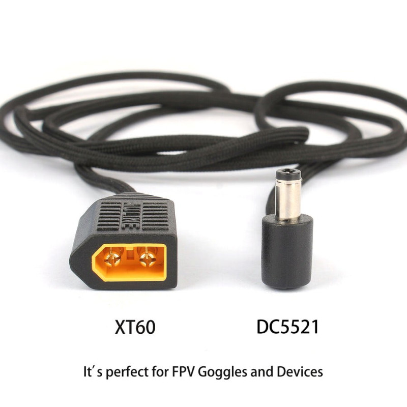AULINE Super soft power cord XT60 to DC5521