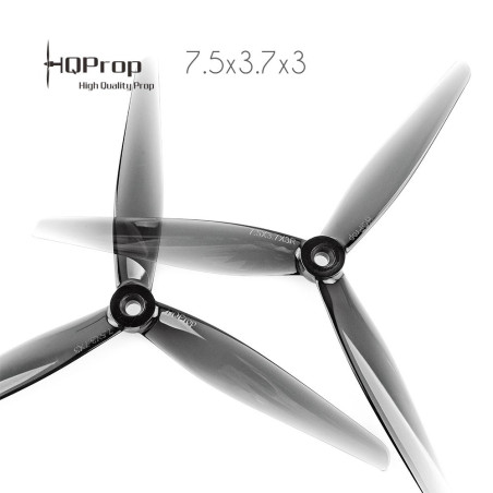 HQProp DP 7.5x3.7x3 Durable PC Propeller - Grey