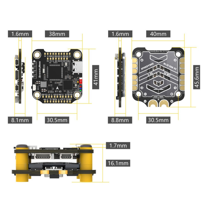 Speedybee TX600 F7+45A Combo