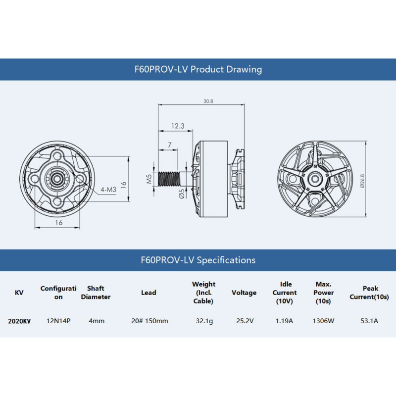 Tiger Motor F60Pro V-LV 2020Kv