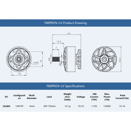 Tiger Motor F60Pro V-LV 2020Kv