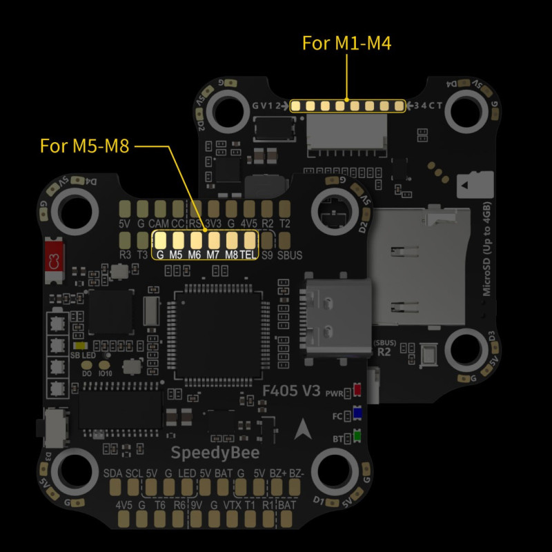 Speedbee Assembly Speedybee V3 F405+50A Combo