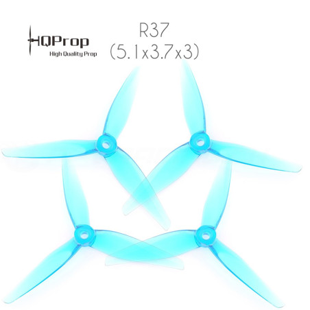 HQProp R37 Racing Prop 5.1x3.7x3 PC - Blue