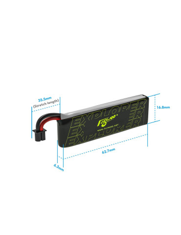 Flywoo Explorer 450mAh 1S HV V2 LiPo Battery (A30) 4 Pcs. 2