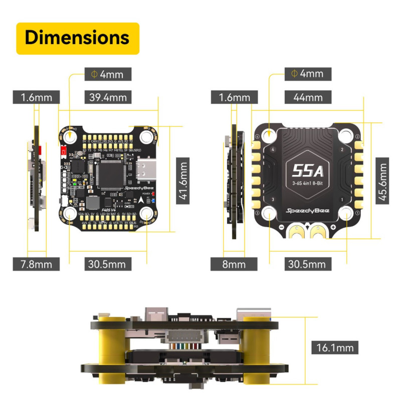 Speedybee V4 F405+55A Combo