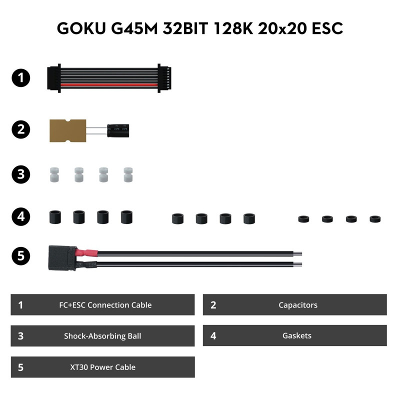 Flywoo GOKU G45M 45A Mini ESC 2-6S