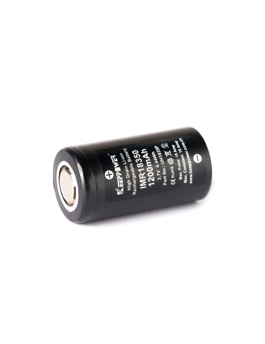 Keeppower IMR18350 3,7V 1200mAh (Flat Top) - 2 Pcs.