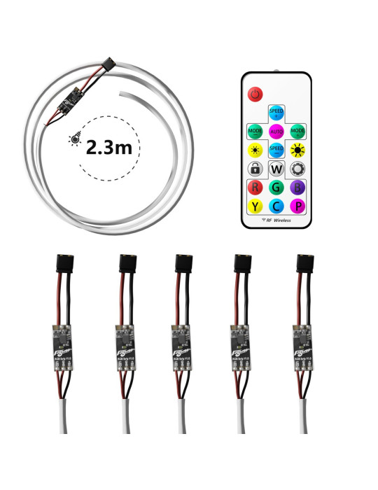 Flywoo RGB LED Strip Set inkl. LED Kontroller
