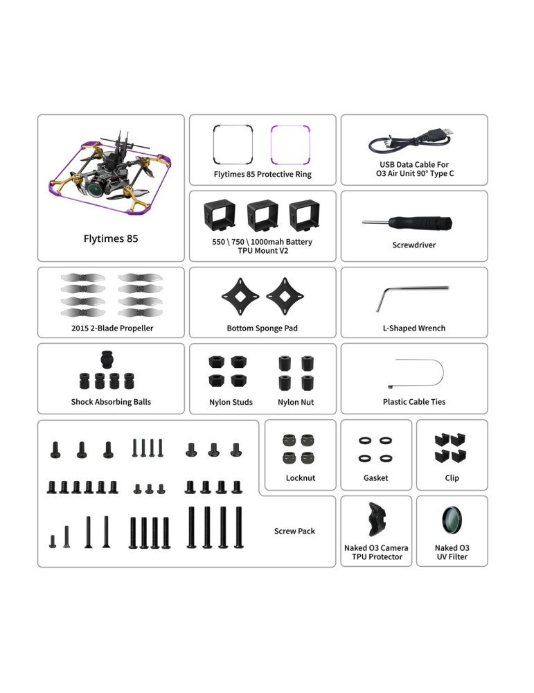 Flywoo Flytimes 85 HD O3 Lite 2S (ELRS 2.4G)