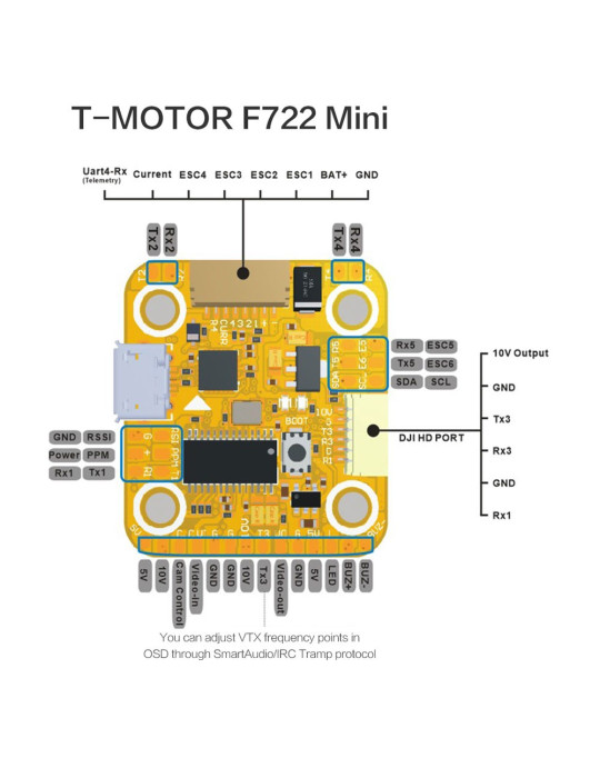 Tiger Motor Mini F7 Flight Controller (DJI HD kompatibel)
