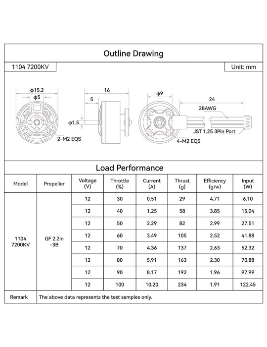 BetaFPV 1104 7200KV Brushless Motor - LAVA Series