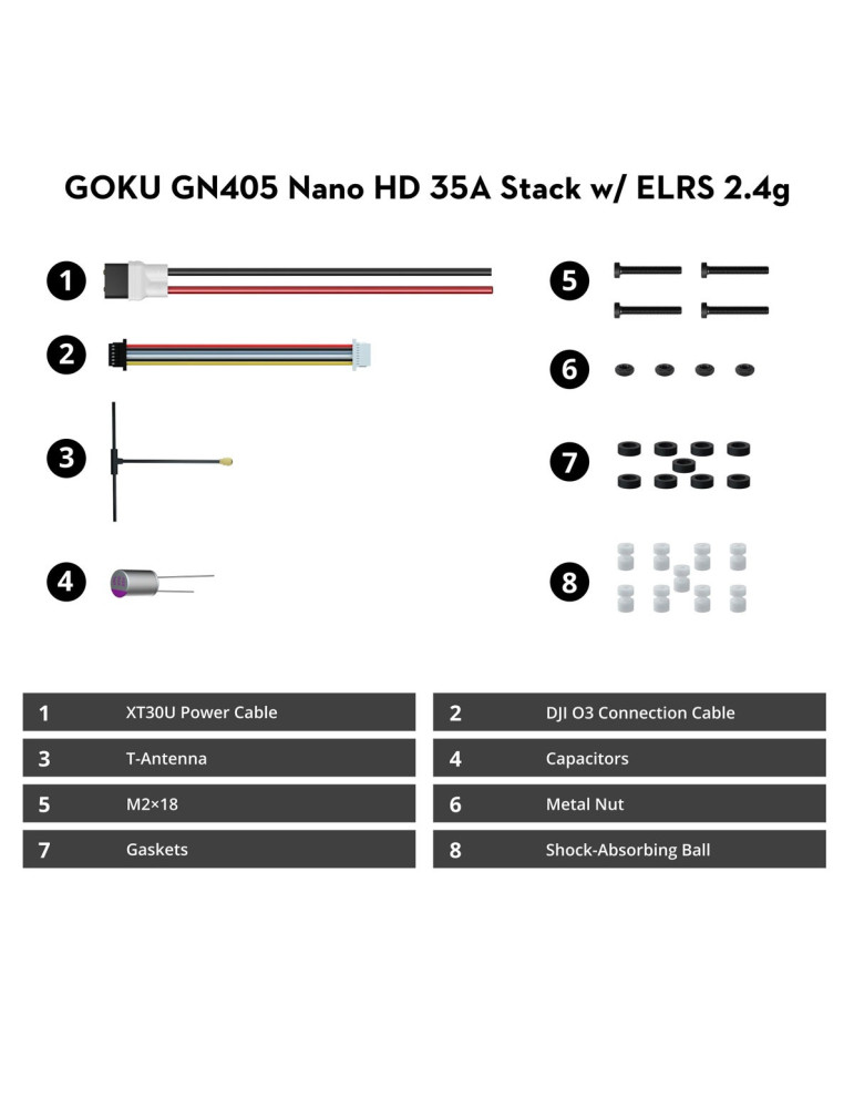 Flywoo GOKU GN405 Nano HD 2-6S 35A mit ELRS Stack V3