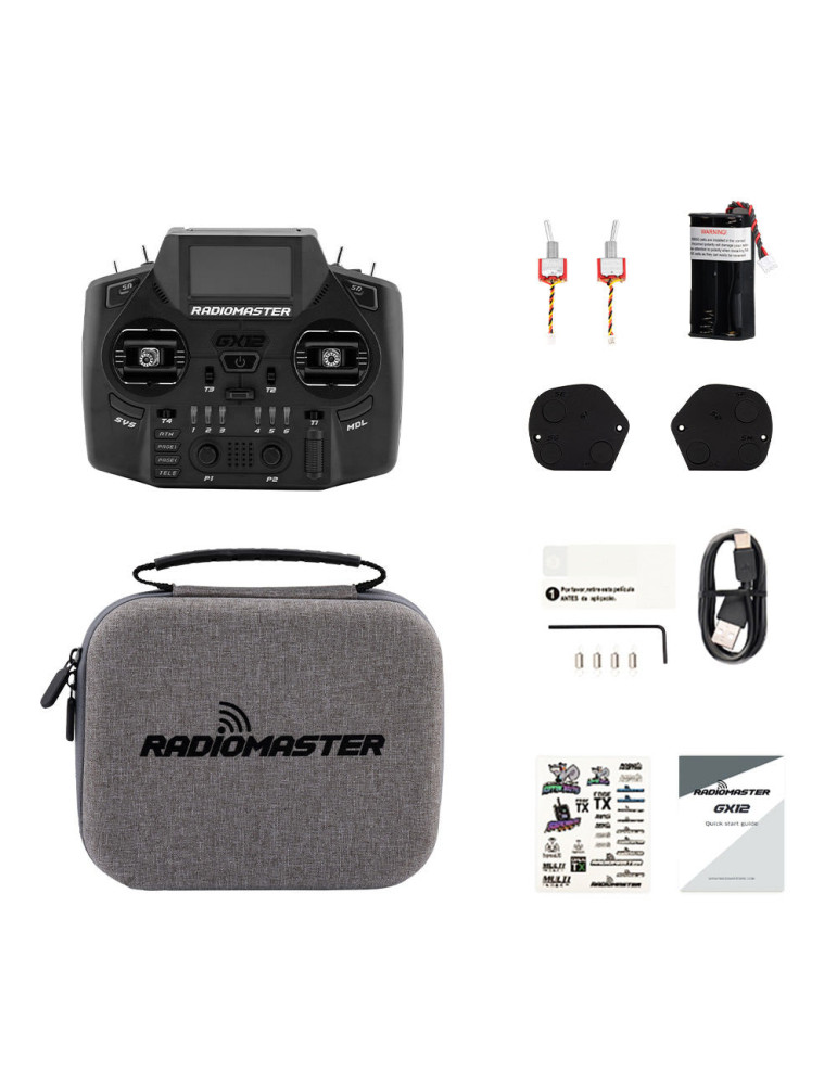 RadioMaster GX12 Dual-Band Gemini-X Radio Controller (ELRS) - M2