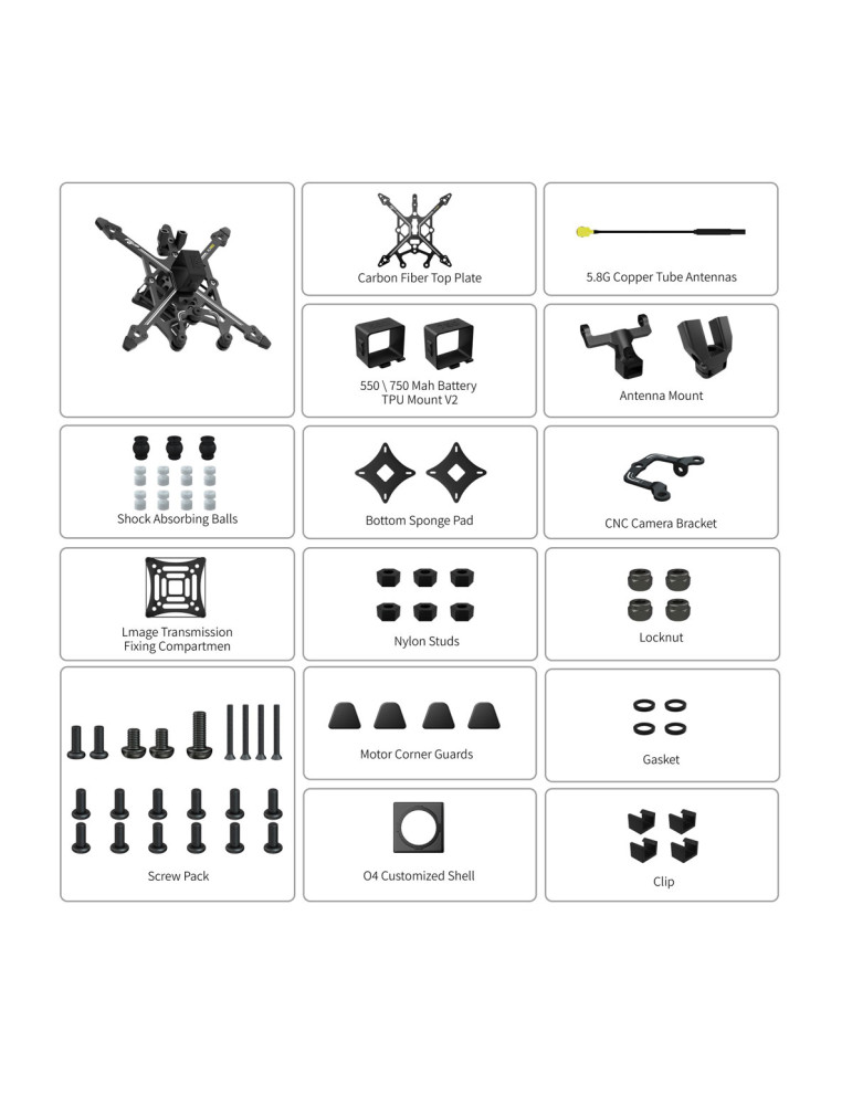 Flywoo Flybee 20 Frame Kit für O3lite / O4
