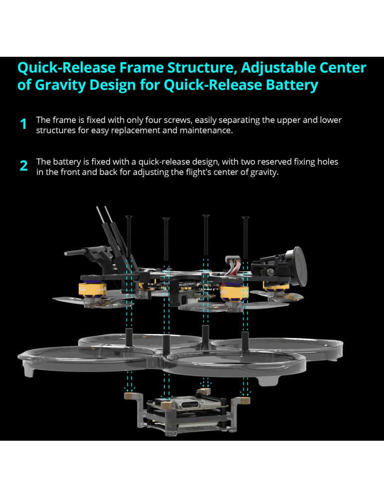 Flywoo FlyLens 85 Frame Kit for O4 Pro