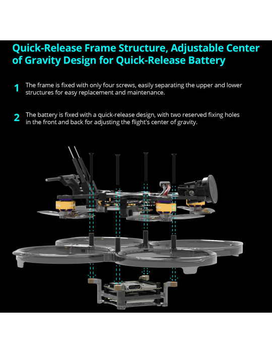 Flywoo FlyLens 85 Frame Kit for O4 Pro
