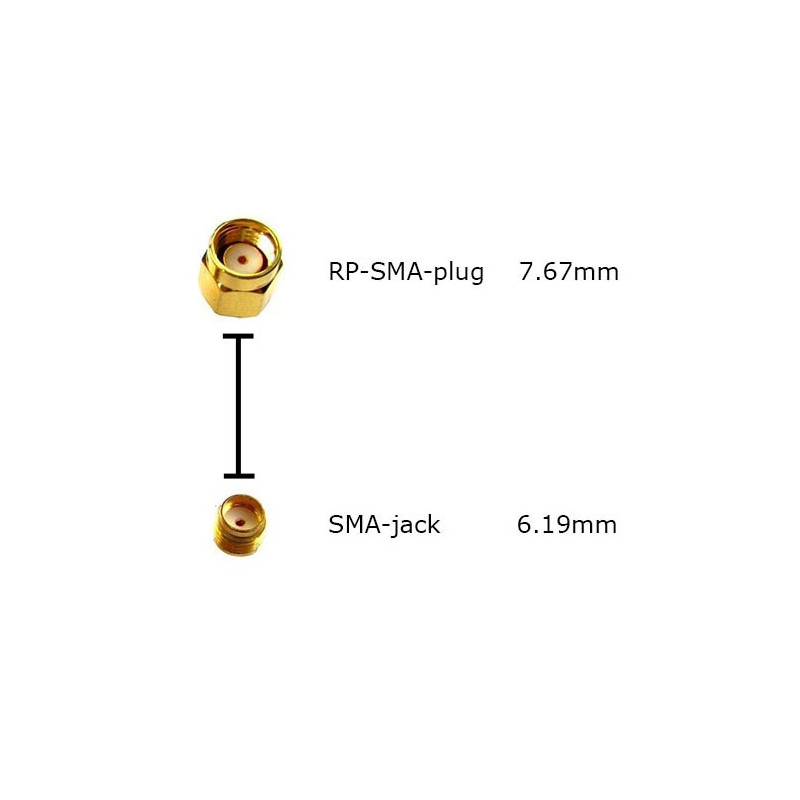 RP-SMA Male zu SMA Female Adapter