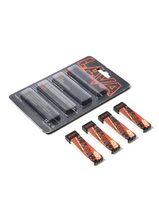 BETAFPV Lava 450mAh 1S 75C (BT2.0) - 4 Stk.
