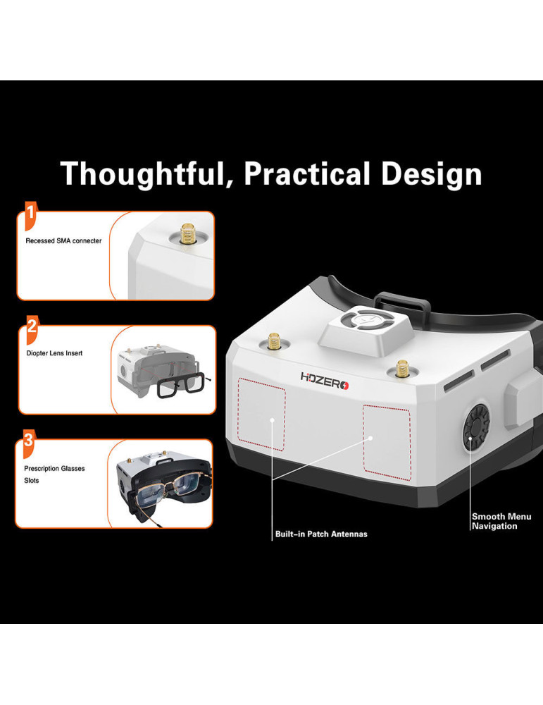 HDZero BoxPro+ - FPV HD Box Goggles with analog RX and Wifi