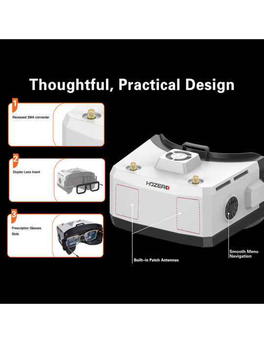 HDZero BoxPro+ - FPV HD Box Goggles with analog RX and Wifi
