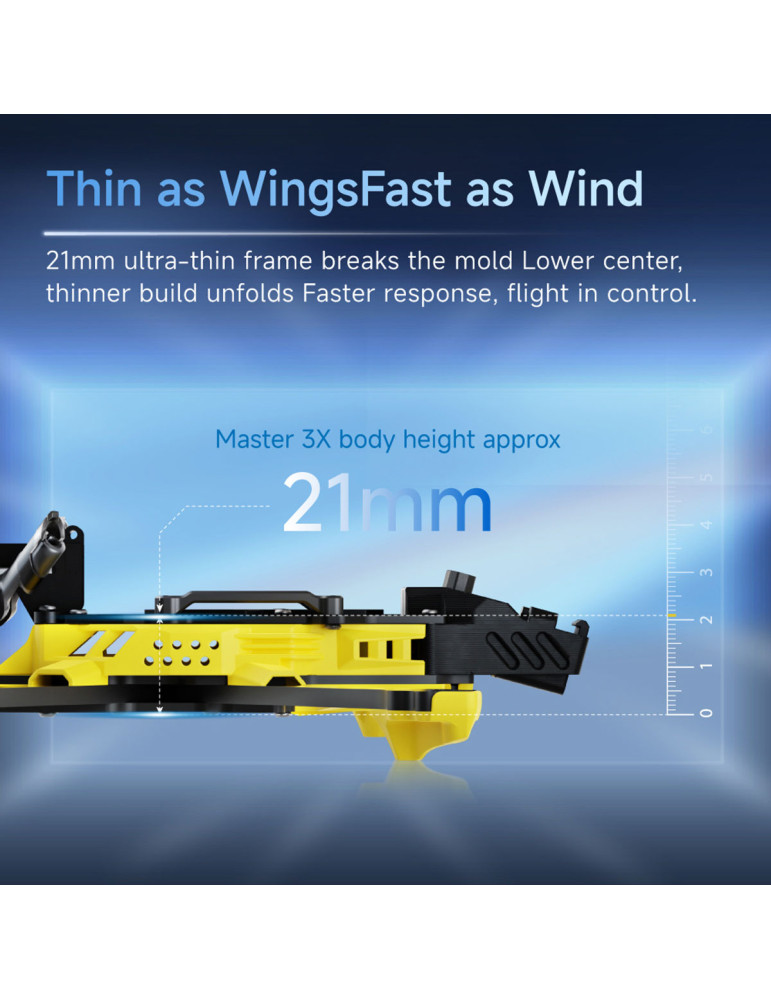 SpeedyBee Master3X O4P Frame - with Aluminum Alloy Head