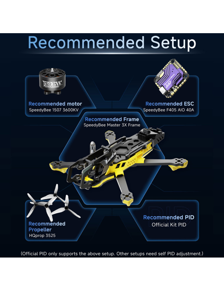 SpeedyBee Master3X O4P Frame - with Aluminum Alloy Head