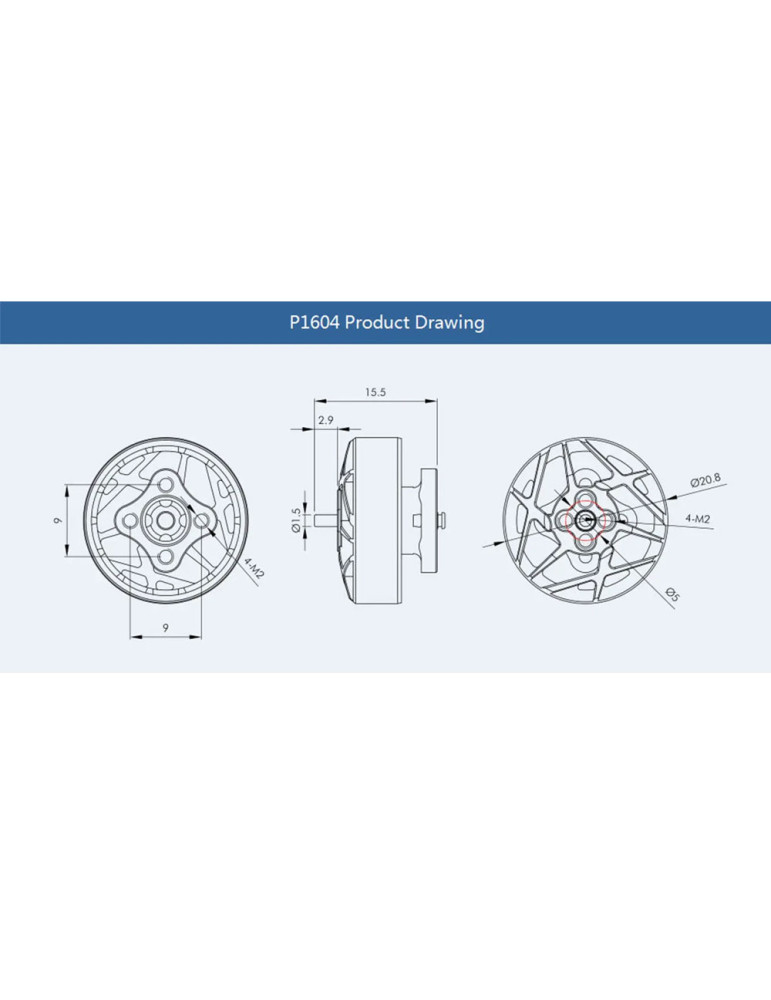 Tiger Motor P1604 2850Kv (6S)