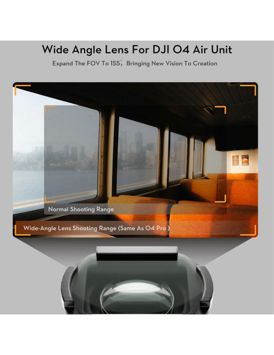 Flywoo DJI O4 Lite Wide Angle Lens 155° + Filter Set