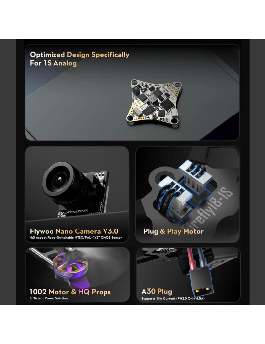 Flywoo Firefly 16 1S Nano Baby V3 Analog Quad (ELRS 2.4G)
