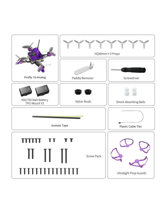 Flywoo Firefly 16 1S Nano Baby V3 Analog Quad (ELRS 2.4G)