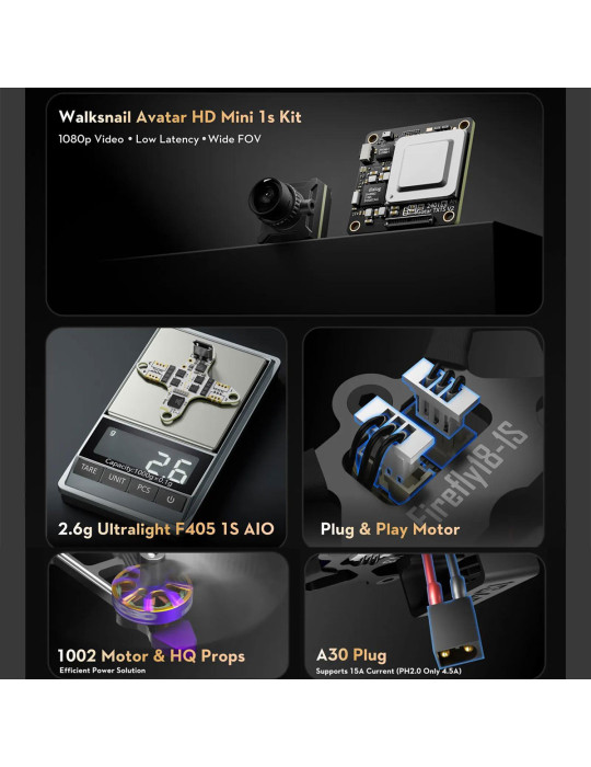 Flywoo Firefly 18 1S Nano Baby V3 Walksnail Quad (ELRS 2.4G)