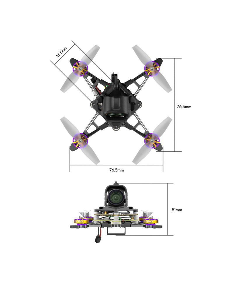 Flywoo Firefly 18 1S Nano Baby V3 O4 Wide Quad (ELRS 2.4G)
