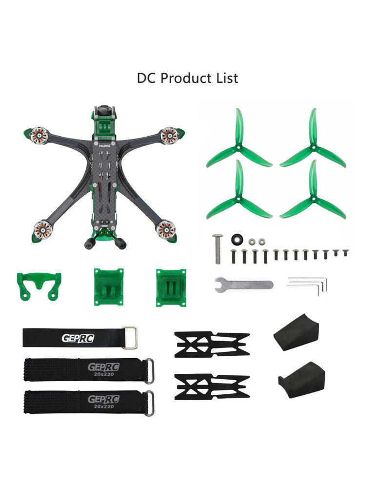 GEPRC Mark5 O4 Pro DC 6S with GPS - Lieferumfang