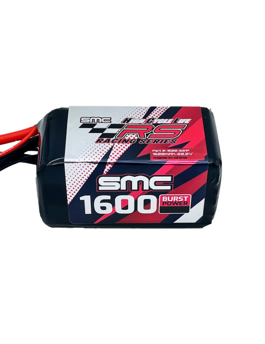 SMC 1600mAh 6S FPV LiPo - Best Performance & Burst Power