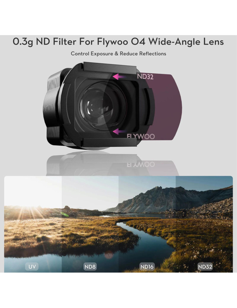 Flywoo DJI O4 Lite Wide Angle Lens 155° + Filter Set