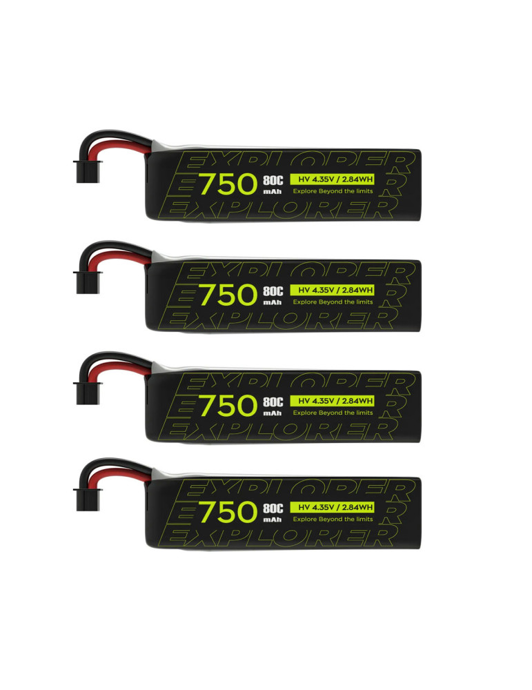 Flywoo Explorer 750mAh 1S HV V2 LiPo Battery (A30) 4 PCs.