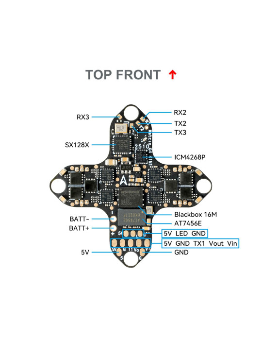 BetaFPV Matrix 4in1 AIO 1S Brushless FC for Tiny Whoops