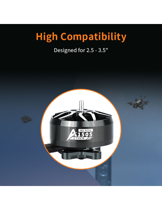 DeepSpace Aeather 1505 4000Kv (4S) Motors for 2.5" - 3.5" Builds