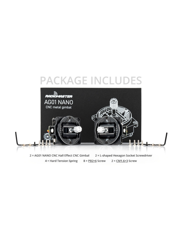 Radiomaster Pocket AG01 Nano CNC Hall Gimbal Upgrade
