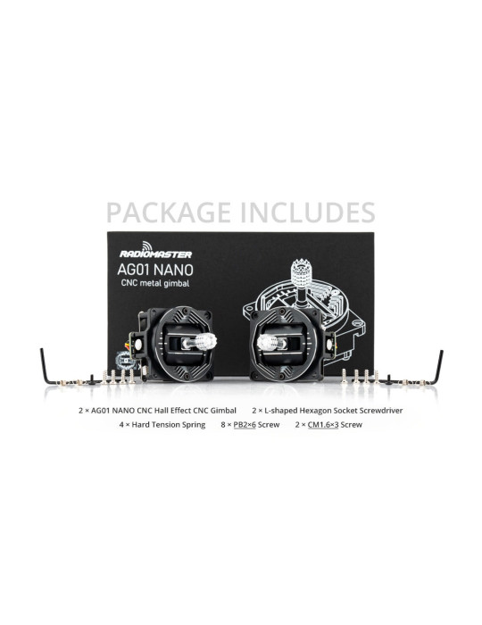 Radiomaster Pocket AG01 Nano CNC Hall Gimbal Upgrade