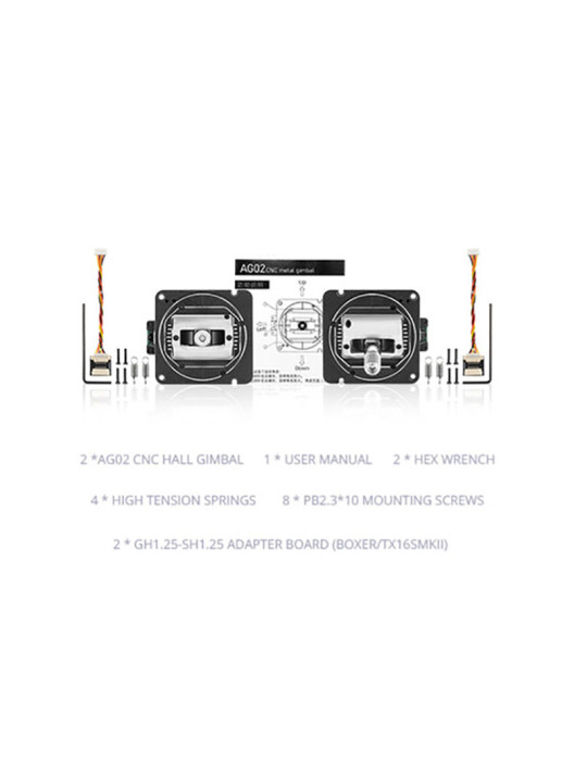 RadioMaster AG02 CNC Hall Gimbals für TX15 & TX16S & Boxer