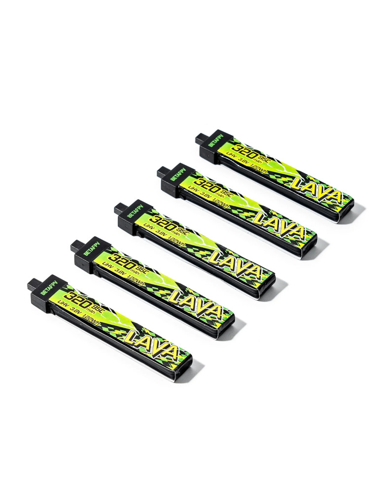 BETAFPV Lava II 320mAh 1S 95C (BT2.0) - 5 Pcs.